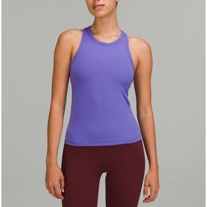 Charged indigo purple Ebb to Street lululemon tank top
